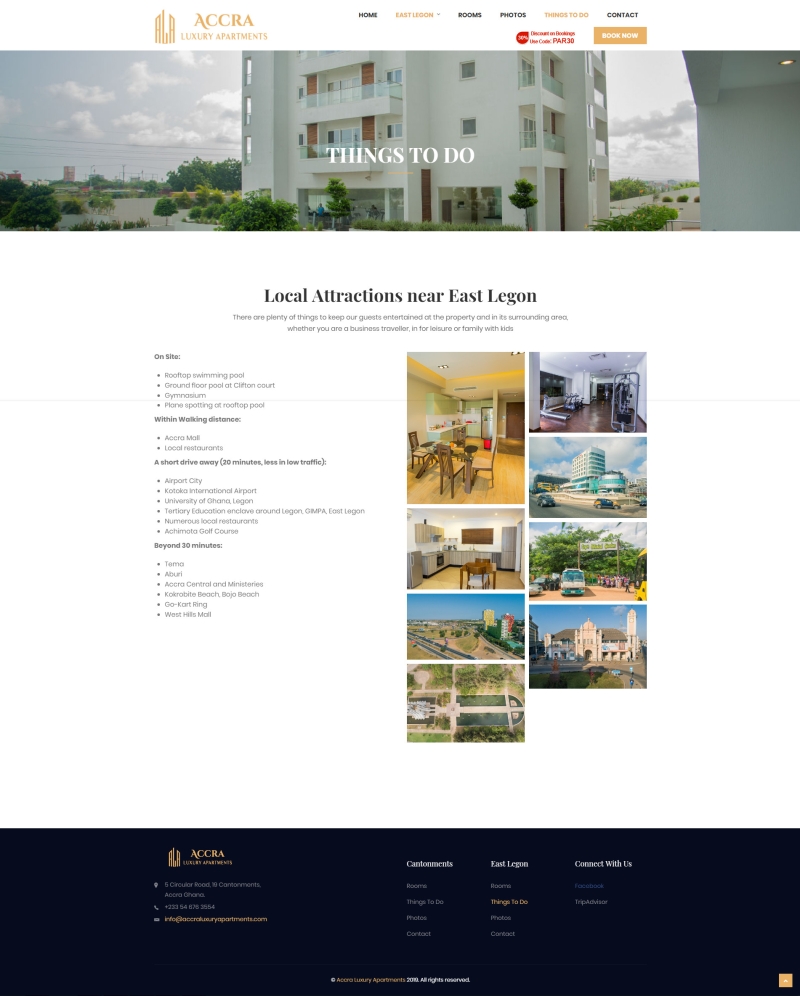 Accra Luxury Apartments | Custom Hotel Website | Website design | Hotel Digital Marketing | Hotel and Resort Photography | Hotel Consultants | Hotel Software | Hotel Websites | Booking Engines | Ghana | Togo | Benin